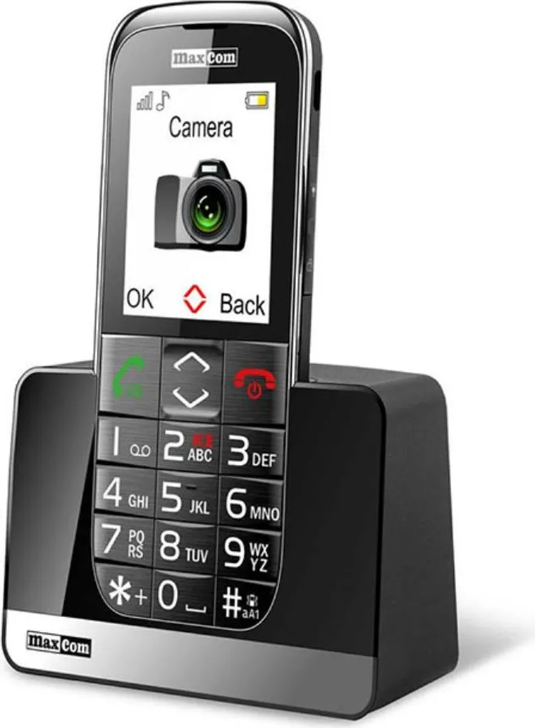 Téléphone portable Maxcom MM720 pour téléphoner simplement en noir