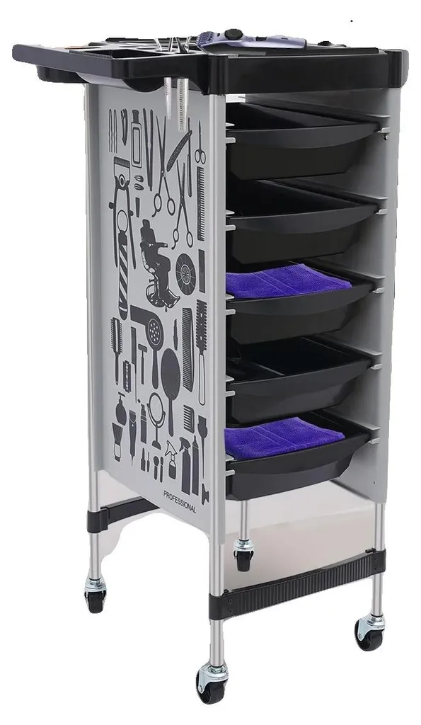 Chariot de coiffure anti-désordre 5 tiroirs pour libérer votre espace
