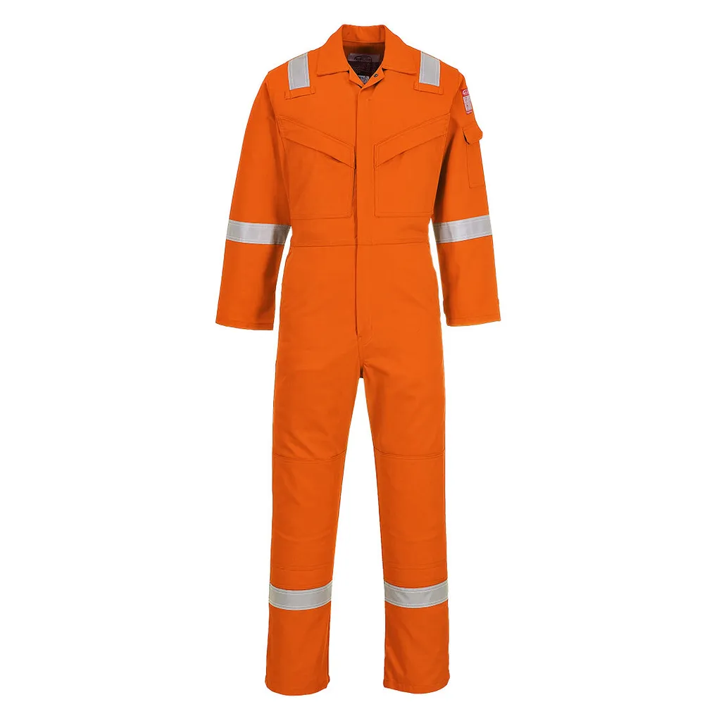Combinaison Antistatique Légère 210g Portwest FR21 Orange Tall en XL