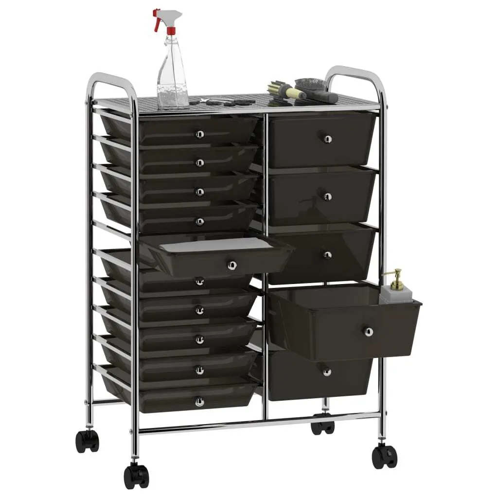Carrello Professionale Parrucchiere Estetica vidaXL - 15 Cassetti