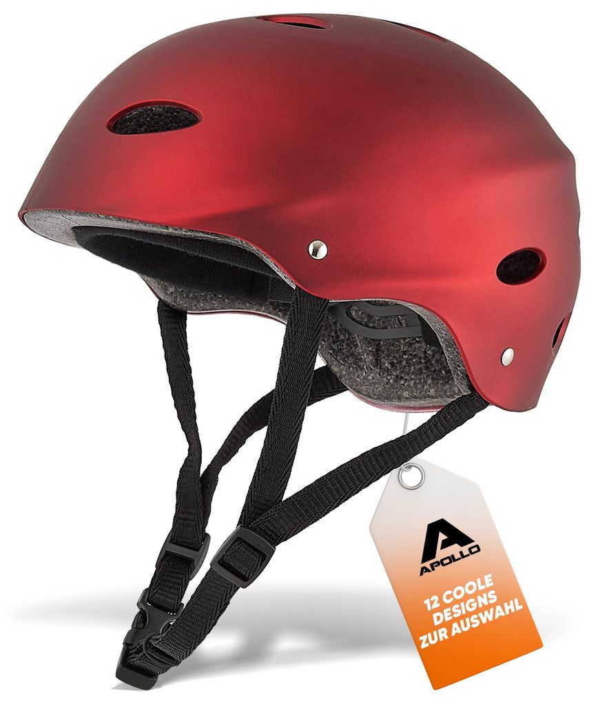 Apollo Skatehelm - Liquid Red -  S/M - SW001 Produktbild 
