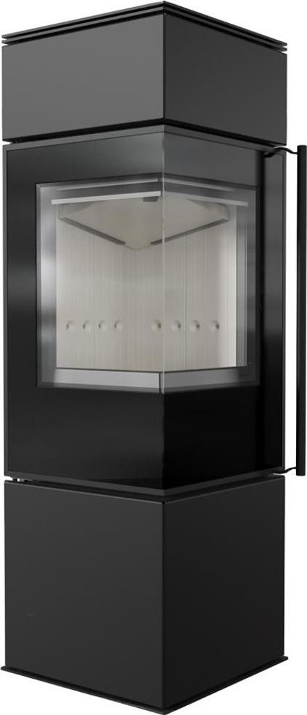 Freistehender Ofen KRATKI REN S/L/BA1 7kW Ø150 Set mit Türschließung