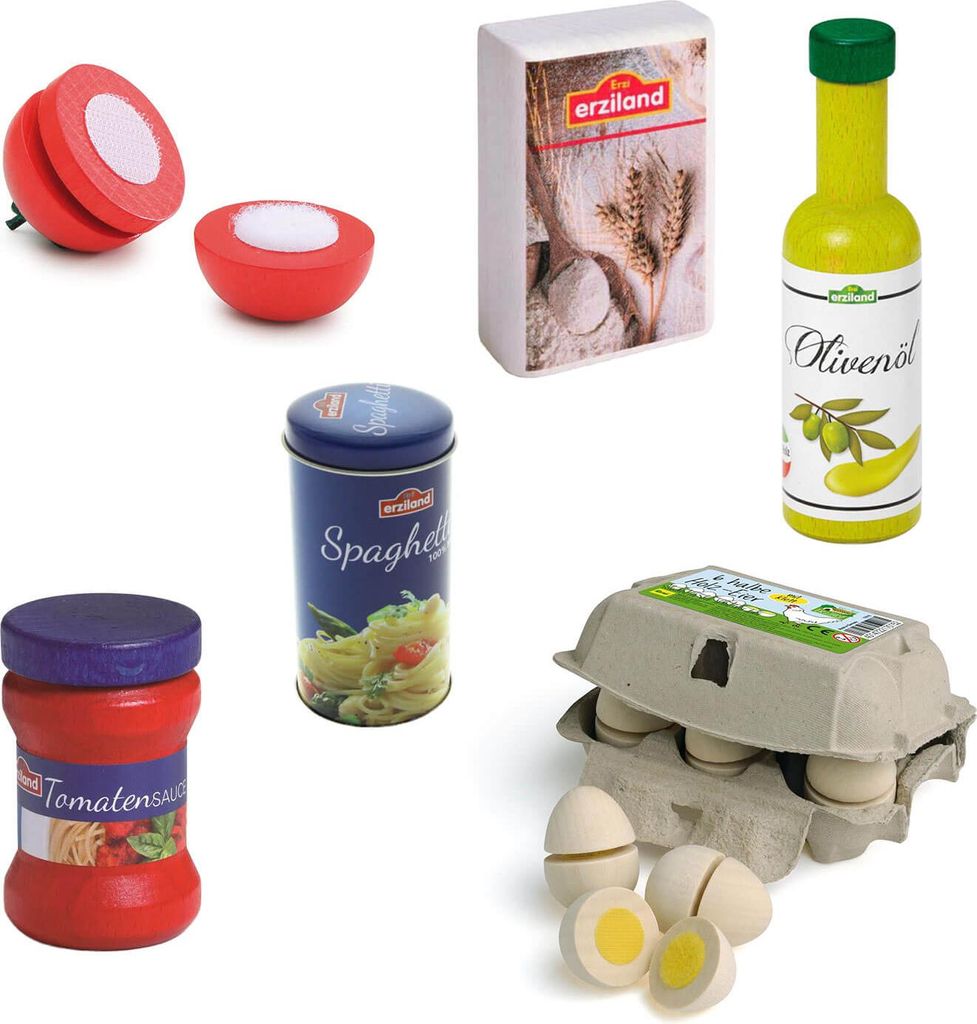 Erzi Kaufladenzubehör-Set Nudelzubereitung Produktbild 