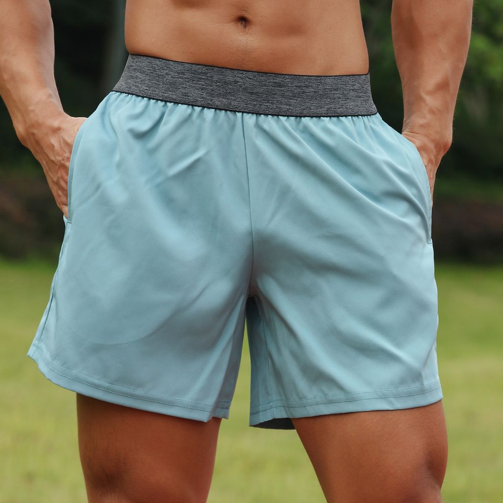 Herren Sport Shorts Elastische Taille Tasche Handtuchschlaufe Laufen Basketball Gym Athletic Loose Fit Schnelltrocknende Casusal Shorts