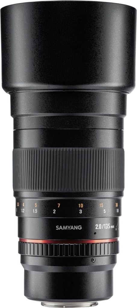 Samyang 135mm F2.0 ED UMC, SLR, 11/7, Telefoto, Schwarz, 8,2 cm, 7,7 cm