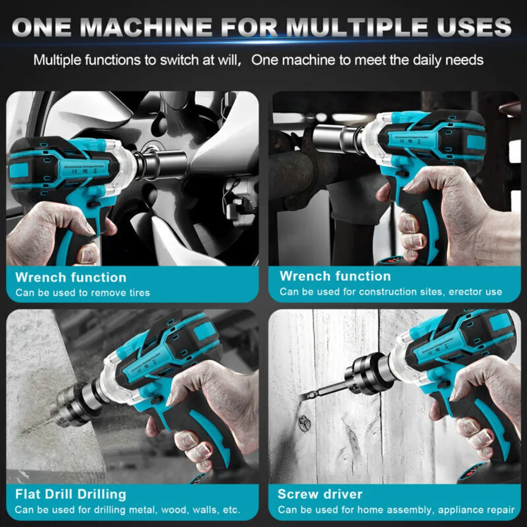 Perceuse-visseuse sans fil 18V polyvalente avec coffret multifonction