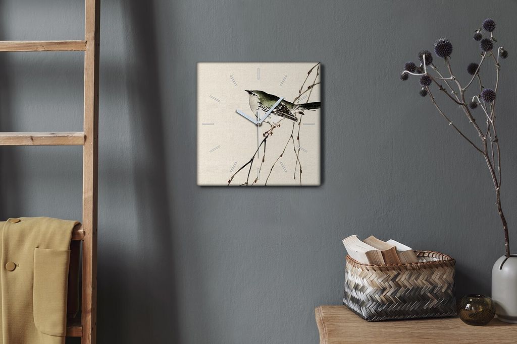Coloray Hodiny Unikátní 30x30 cm Tiché hodiny Pro obývací pokoj a kuchyň Nástěnné hodiny Plátno Bílé ručičky hodin - Rozměry zvíř...