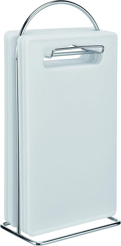 Frühstücksset - 6 Schneidbretter mit Chrom-Standard - Raumbewahrendes Design