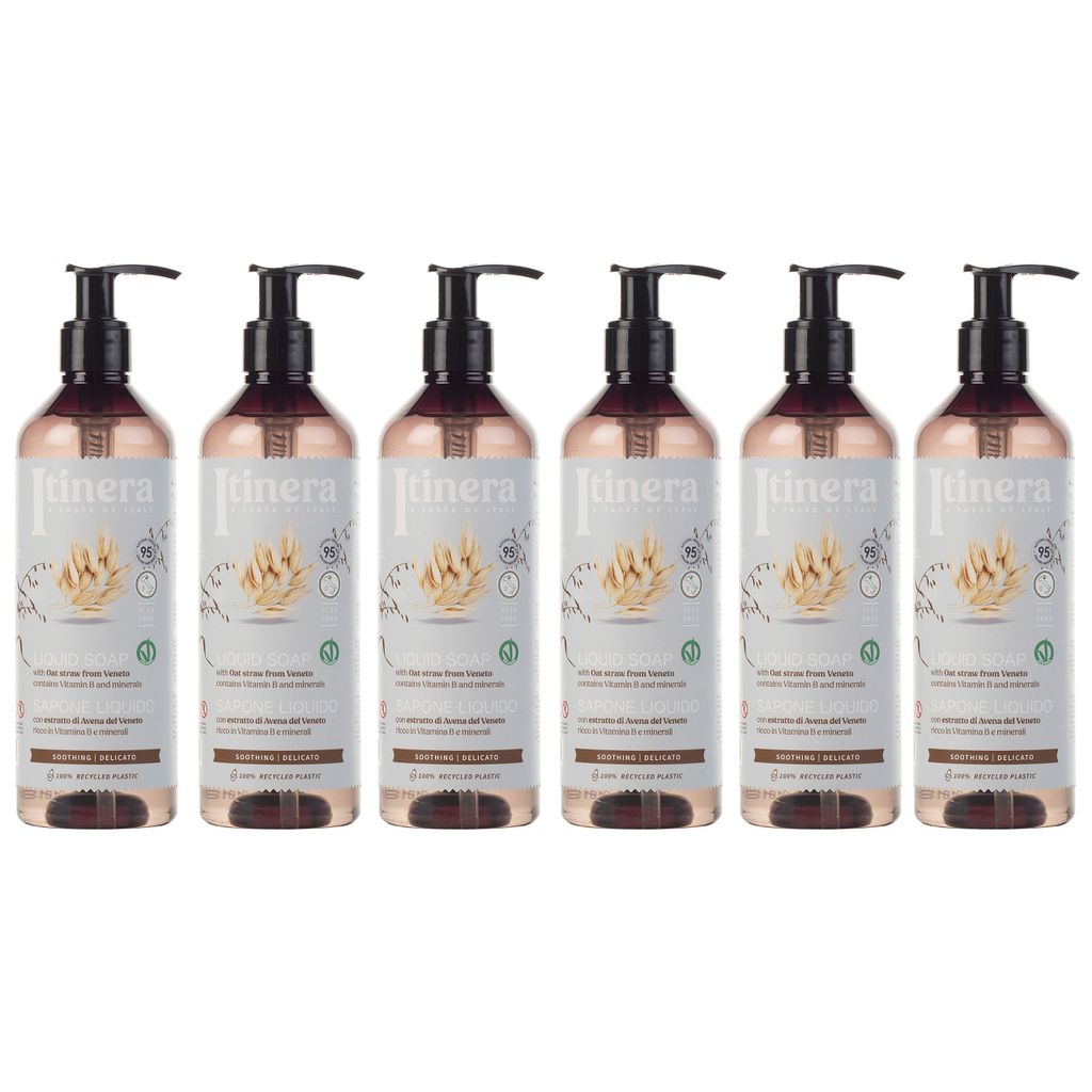 ITINERA Beruhigende Flüssigseife mit venezianischem Hafer 6x370 ml
