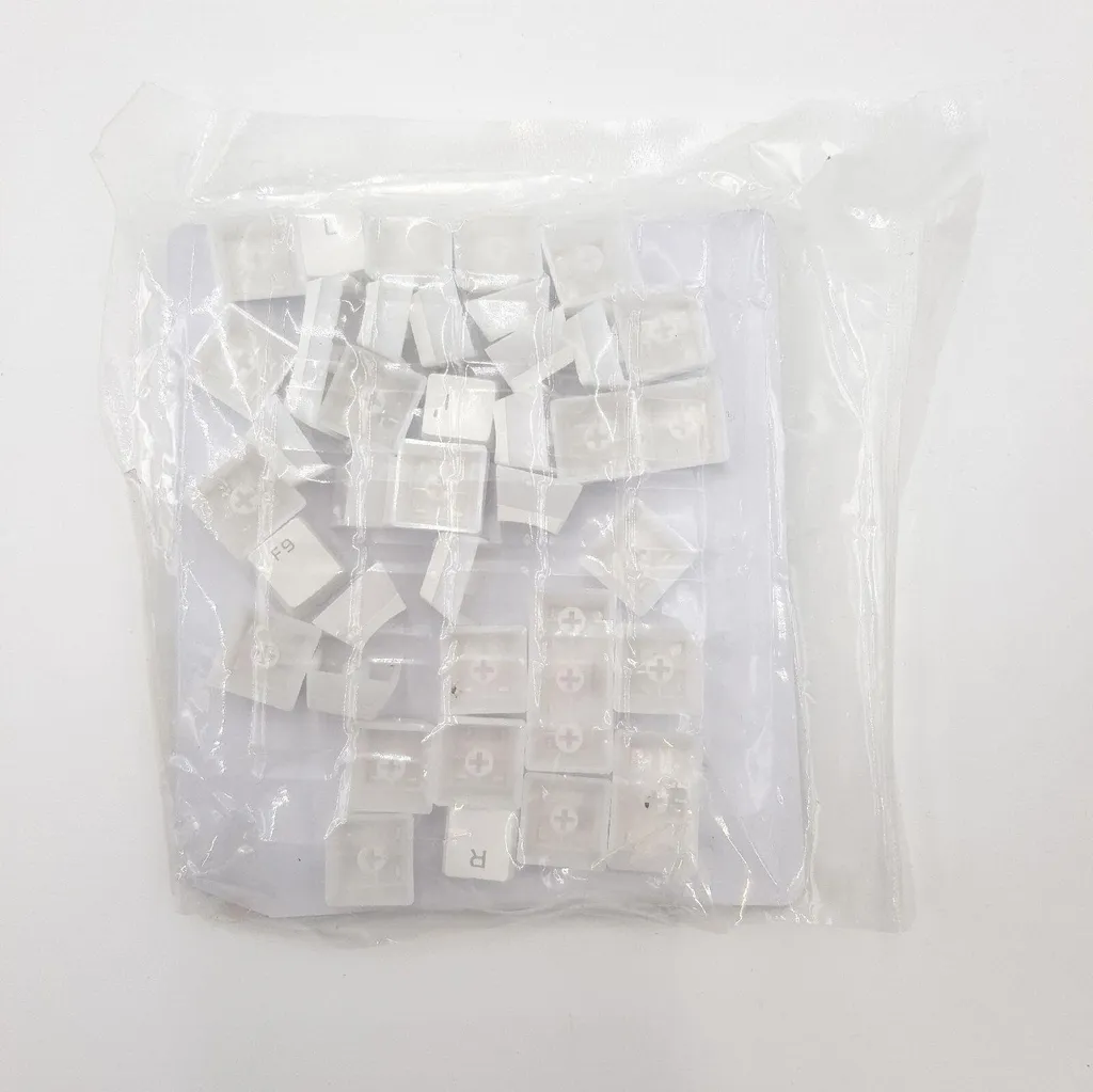 Touches de Clavier PBT HyperX Pudding Blanc pour Rétroéclairage RVB - 11