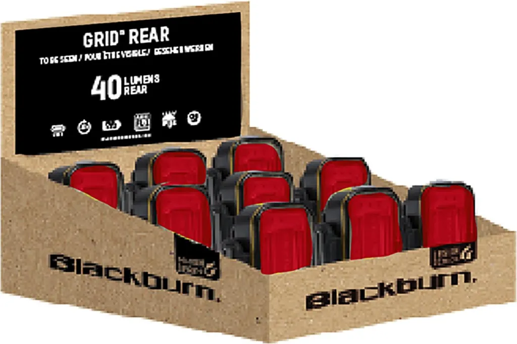 Blackburn Grid Rear Éclairage Arrière Anti-Pluie pour Sécurité Vélo