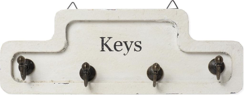 Moritz Schlüsselbrett Schlüsselkasten 24x8,5cm Keys 4 Haken Produktbild 
