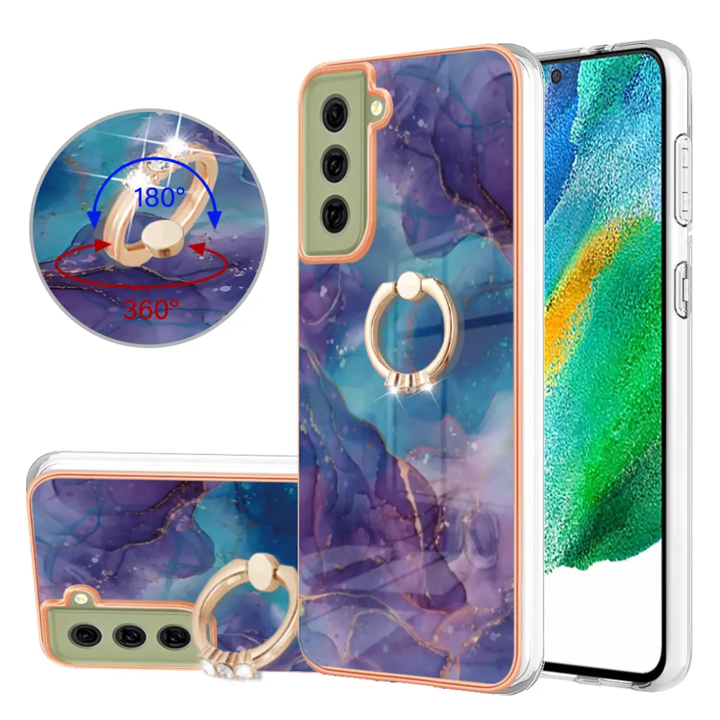 Custodia Samsung S21 FE 5G per Bambini e Famiglie - Viola Resistente