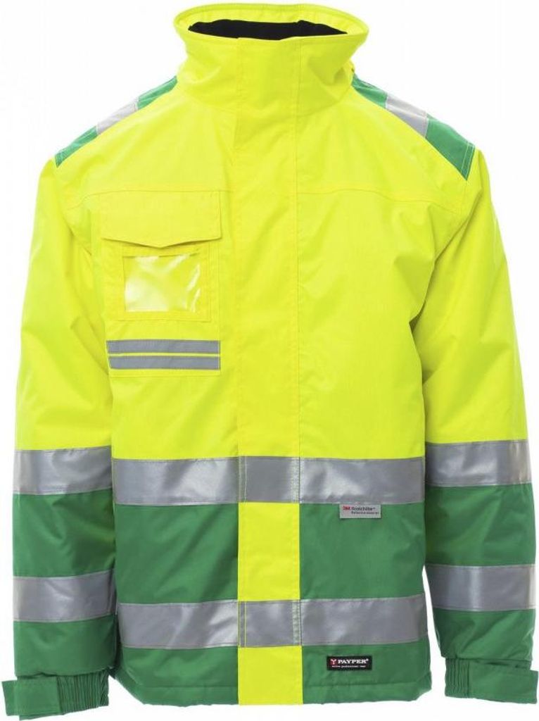 Herren Warnschutzjacke Zweifarbig "HISPEED" - Payper Fluogelb/Geleegrün XL