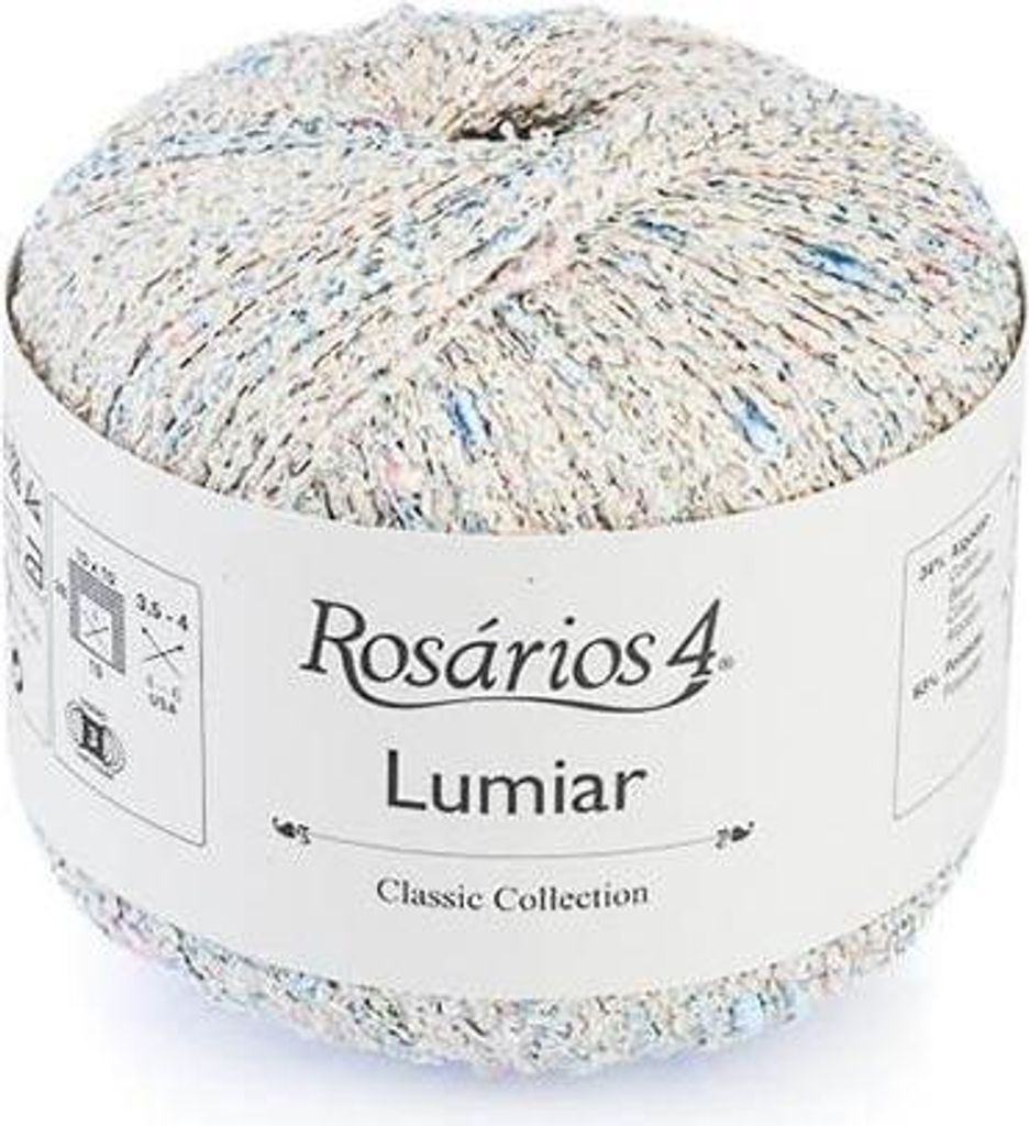 Rosarios 4 Lumiar Fantasiegarn, 120m, Ideal für Tweed-Jacken, Multicolor, 50g