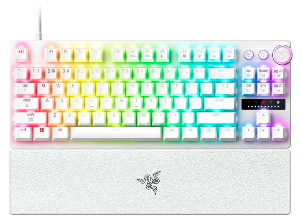 Razer Huntsman V3 Pro Tenkeyless 8KHz - White Ed. - US Immagine del prodotto 