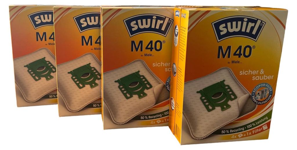 Swirl M40 Mirco Por Staubsaugerbeutel 4 StÃ1/4ck Produktbild 