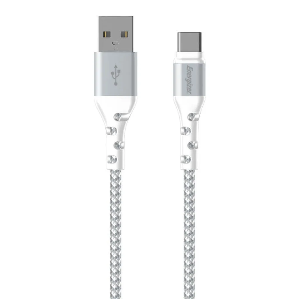 Energizer Ultimate - Cavo di collegamento da USB-A a USB-C da 2 m (bianco)