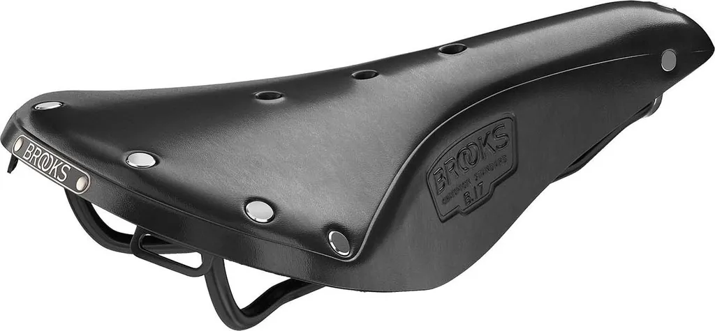 Selle Brooks B17 Black B211000A07202 Cuir Durable et Rails en Acier