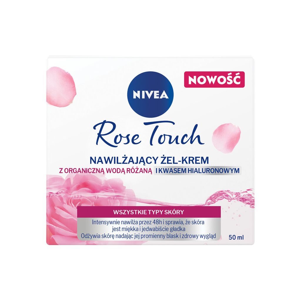 Nivea Rose Touch el-krem z organiczn wod ran i kwasem Zdjęcie produktu 