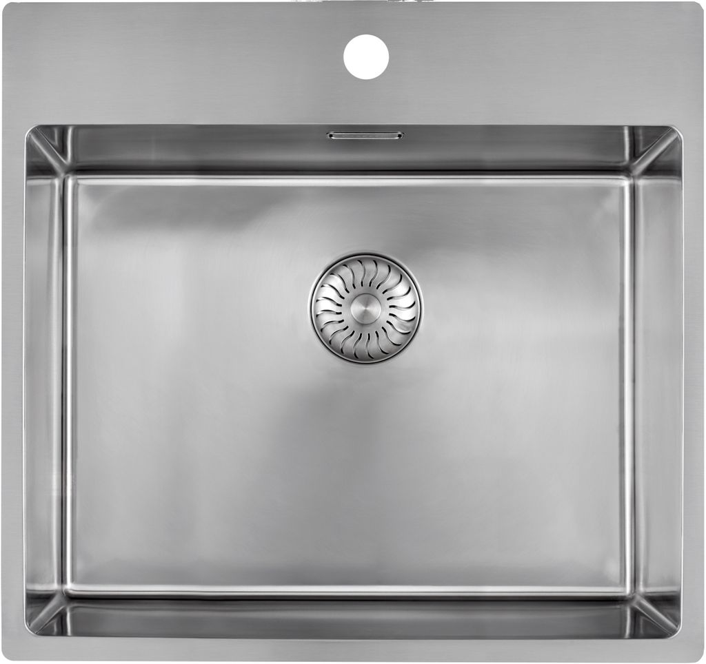 CARESSI 1-Becken Spüle CABLA 60513 mit Hahnbank / ab 60 cm Produktbild 