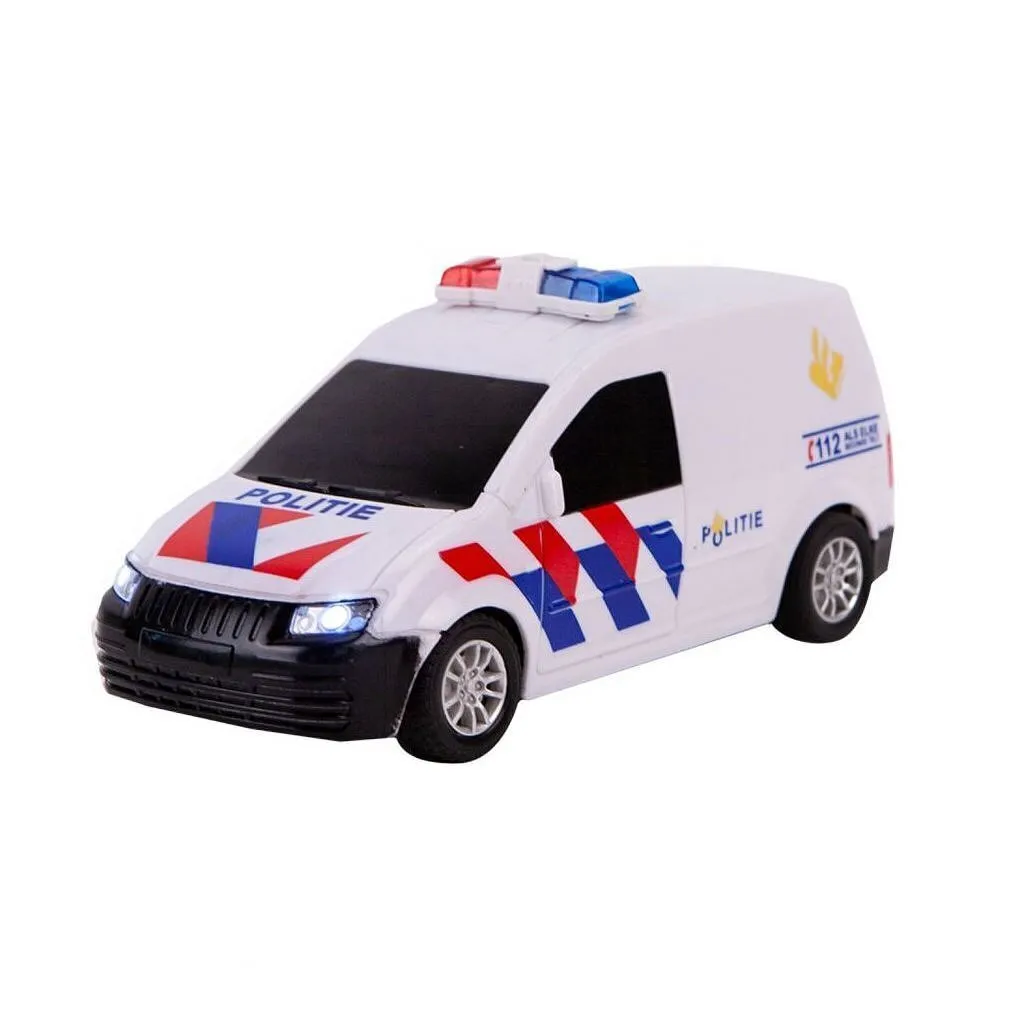 Voiture de police radiocommandée pour courses de nuit - Lumières Flash