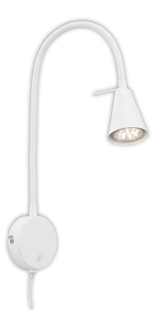 LED Leselampe mit Schalter, schwenkbar, rund, GU10, 400lm, Produktbild 