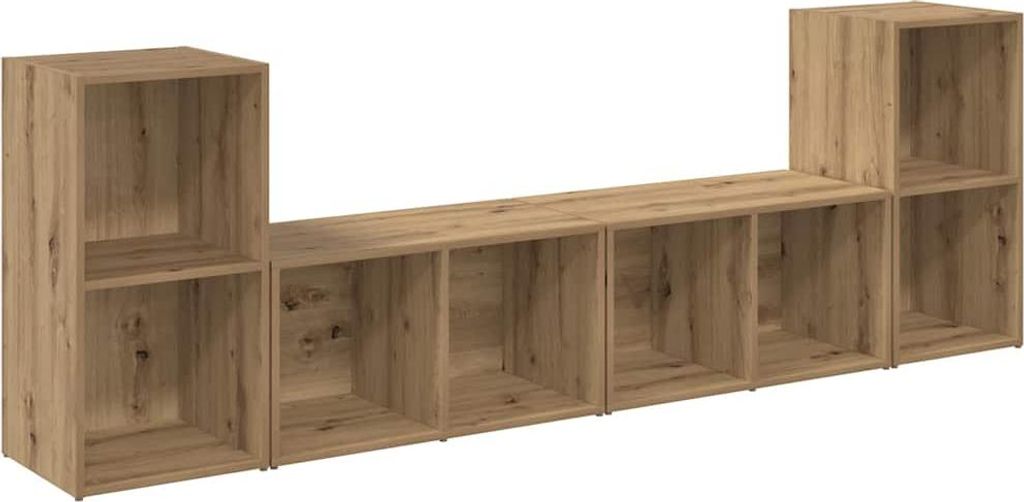 TV-Schrankset 4 pcs Artisan-Eiche 37 x 37 x 72 cm Holzwerkstoff