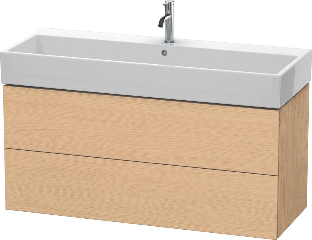 Duravit L-Cube Waschtischunterbau wandhängend, 2 Schubkästen, 1184x544x459mm, LC627903030