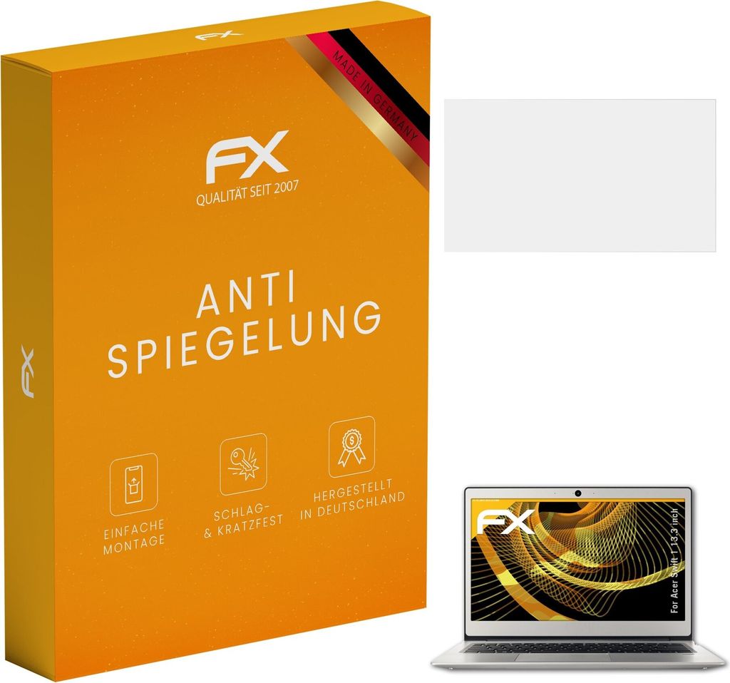 atFoliX FX-Antireflex 2x Schutzfolie kompatibel mit Acer Swift 1 (13.3 inch) Displayfolie