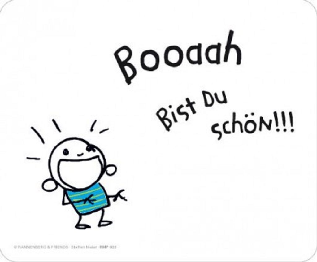 MausPad kleiner Meier, bist du schön, Mousepad Mauspads Mousepads witzige Figur Männchen