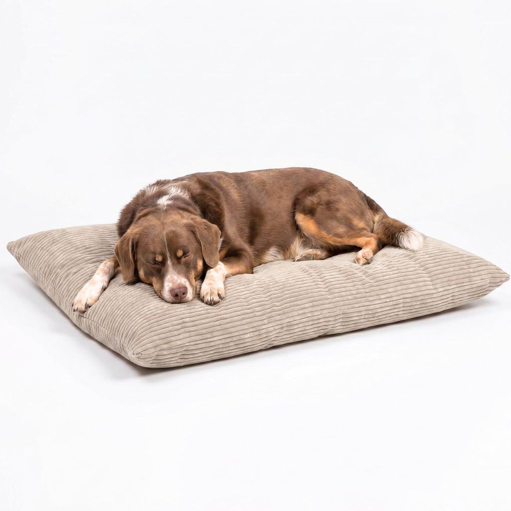 4L Textil MOLLY Hundekissen aus Cord, wendbares Hundebett, Produktbild 