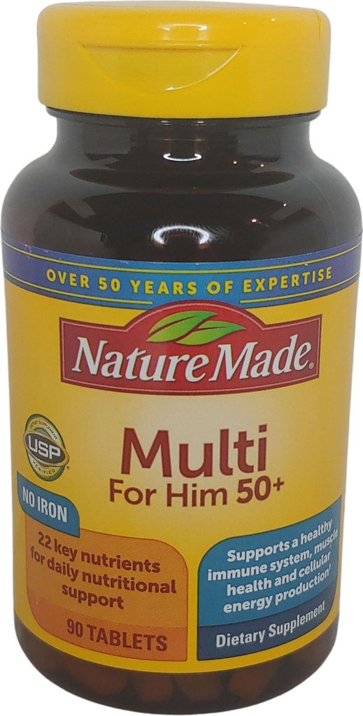 Natur Made Multi pro něj 50+, 90 tablet, multivitamín pro Obrázek produktu 