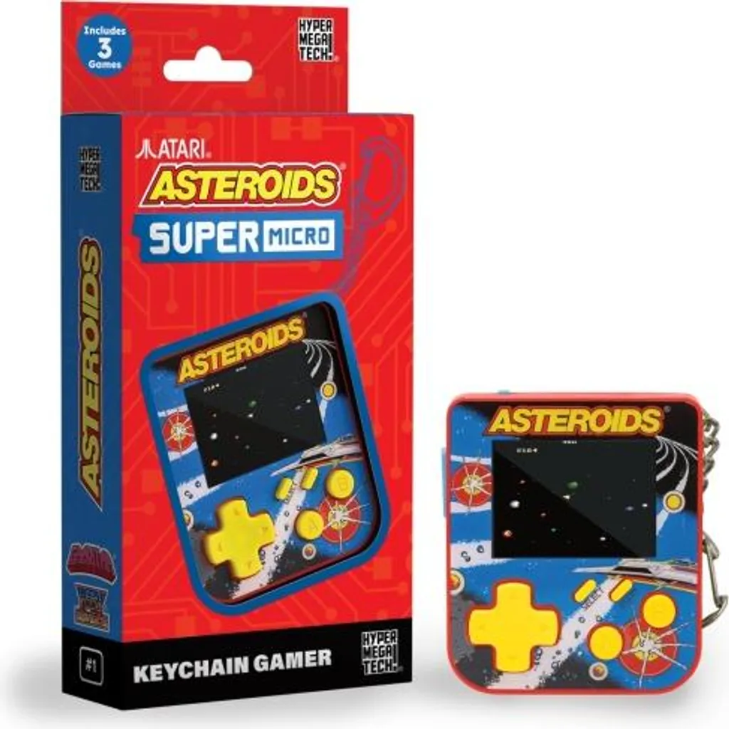 Mini Console Asteroids Portachiavi Gamer | Idea Regalo Vintage Originale