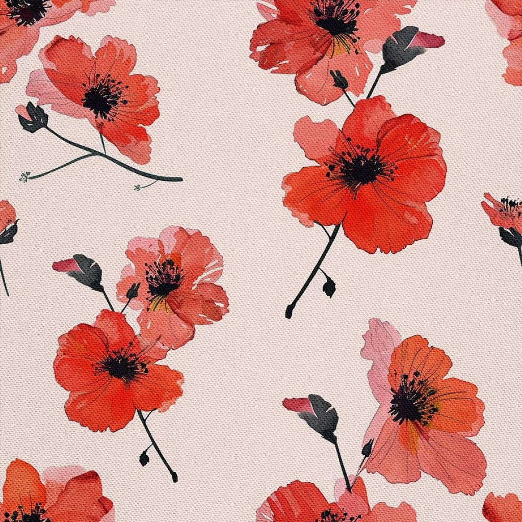 OUTDOOR DEKOSTOFFE OXFORD - Motiv Blumen I DX5377