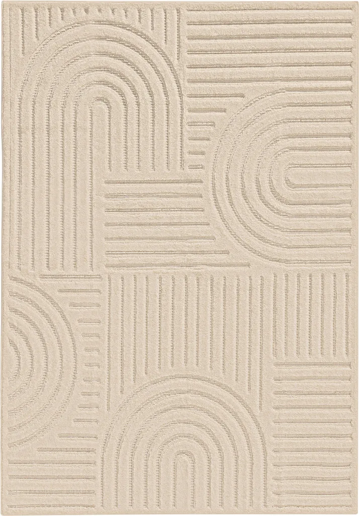 Tapis de Salle à Manger 200x290 cm - Lecce Cream A1 pour Grand Salon