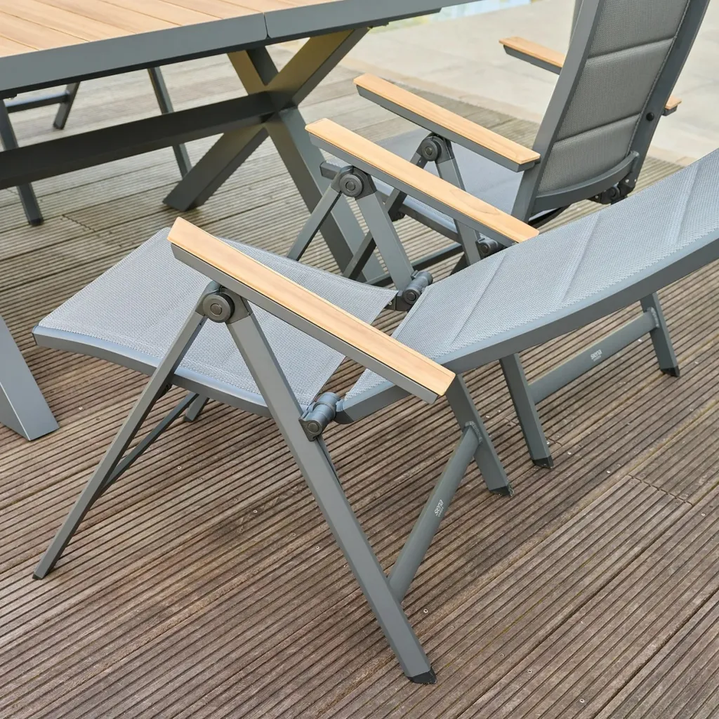 Chaise pliante Tesoro SIENA GARDEN en aluminium résistant aux intempéries - 16