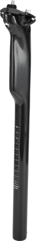 1 Stk. Universal Fahrradsattelstš¹tze 27,2x400mm Fahrradsattelstš¹tze Sattelrohr Carbonfaser-Muster Gl?nzend Schwarz Carbonfaser