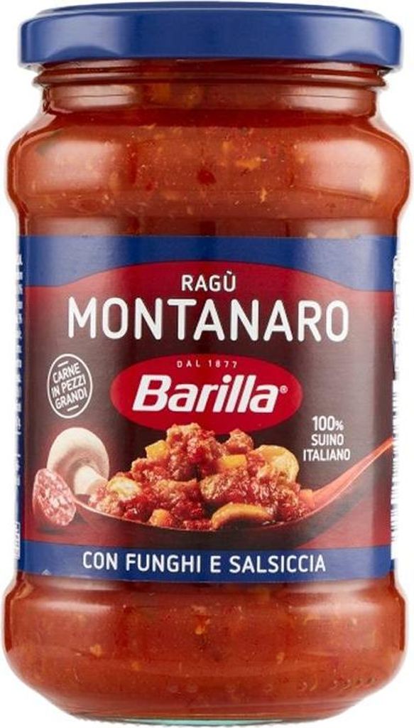 Ragu Montanaro Schweinefleisch und Pilzsauce 300g - Barilla Produktbild 