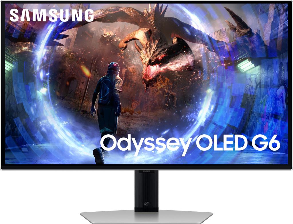Gaming Monitor Odyssey OLED G60SD S27DG600SU, Schwarz/Silber, 27 Zoll, QHD, OLED, 360 Hz, 0,03 ms