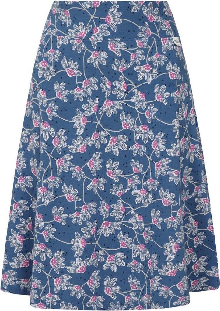 Lazy Jacks - Midirock für Damen, Jersey LJ246 (46 DE) (Blau/Pink)