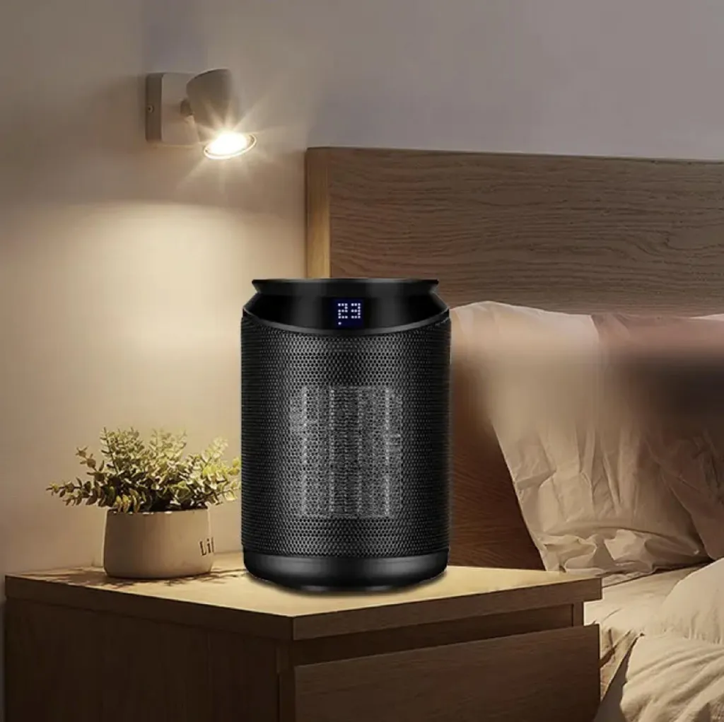 BOT Chauffage PTC Céramique Intelligent CH4 - Radiateur d'Appoint Noir