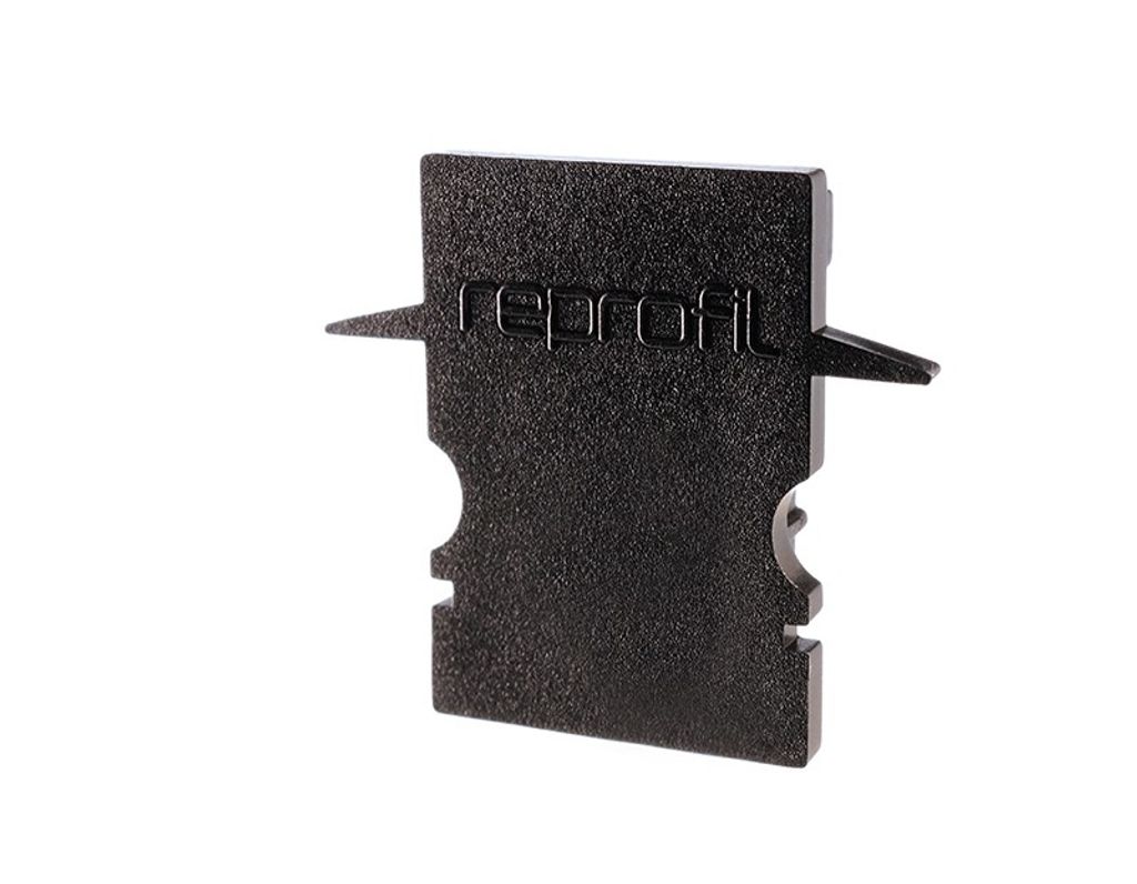 Deko-Light Profil Endkappe - Endkappe H-ET-02-08, Set 2 Stk, Kappe, Schwarz, Kunststoff, Deko-Light, 1 g, 23 mm
