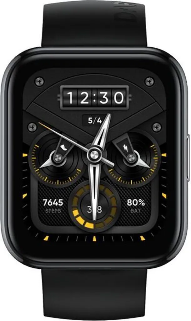 Realme Watch 2 Pro Noir - Montre Connectée GPS avec Écran de 1,75 Pouce