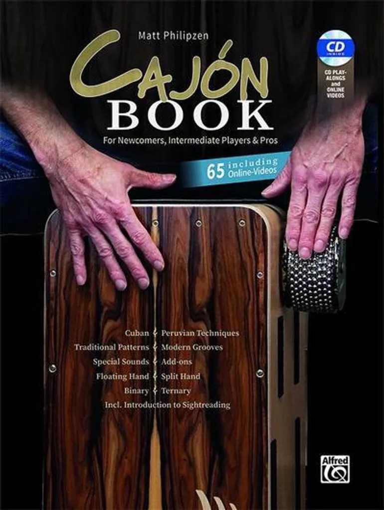 Cajón Book de Matt Philipzen : Livre d'apprentissage pour percussion