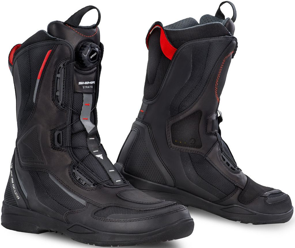 SHIMA Strato Motorrad Stiefel, schwarz, 43 Produktbild 