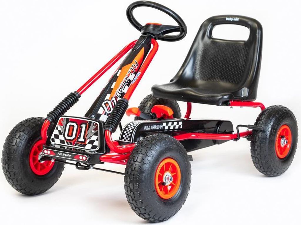 Dětská šlapací motokára Go-kart Baby Mix Razor červená Obrázek produktu 1