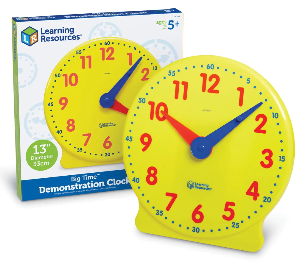 Horloge Éducative pour Enfants Apprentissage Heure Double Affichage