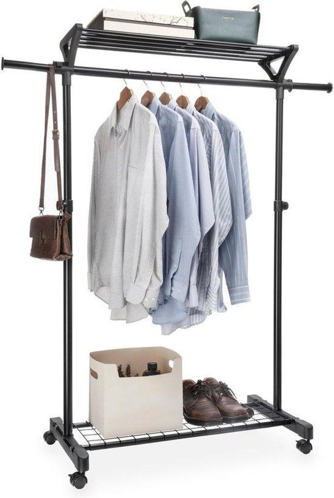 Verstelbare kledingrek met schoenenrek und Hutplatten