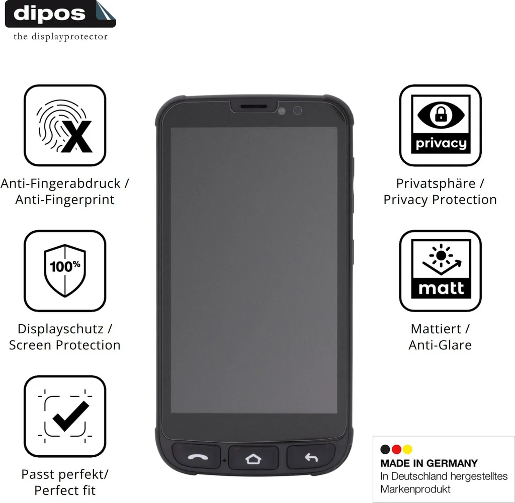dipos I Protezione Vista Compatibile con Ulefone Power Armor 13 Pellicola Prottetiva Privacy 4 Modi